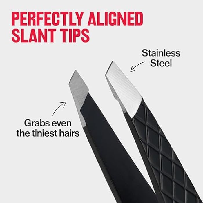 Revlon Expert Slant Tweezer, High Precision For an Easy Hair Removal, Made With Stainless Steel, 1 Count - Image 5